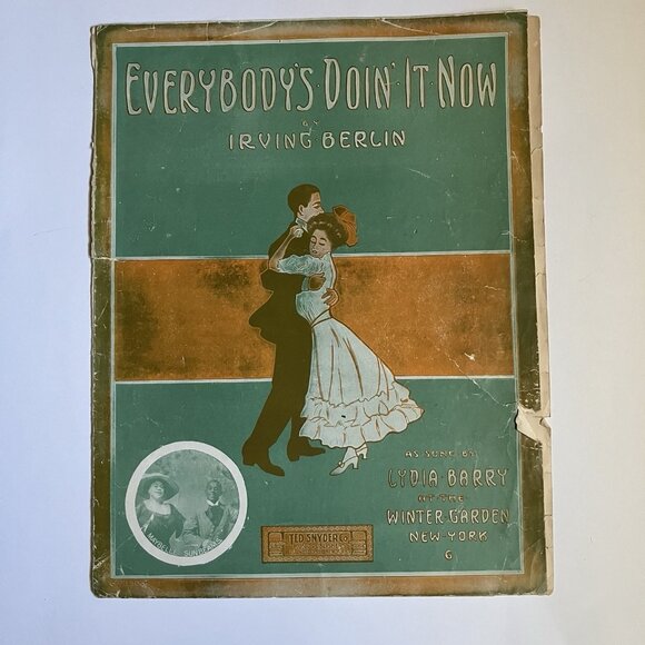 1910s Vintage Sheet Music Everybody's Doin' It Now - Ragtime Violin - Picture 5 of 16